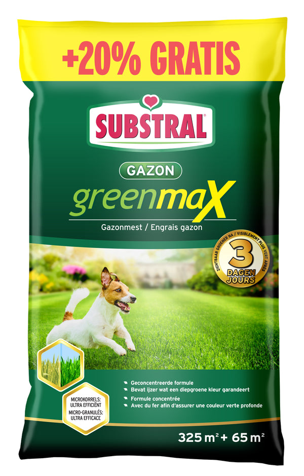 Substral Greenmax Gazonmest 325m² + 65m² gratis