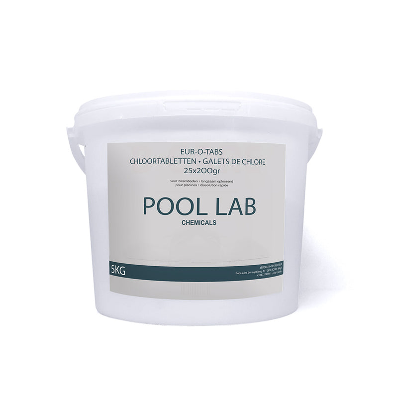 Pool Lab Tabs 25x200gr - Chloortabletten Zwembad- 5kg