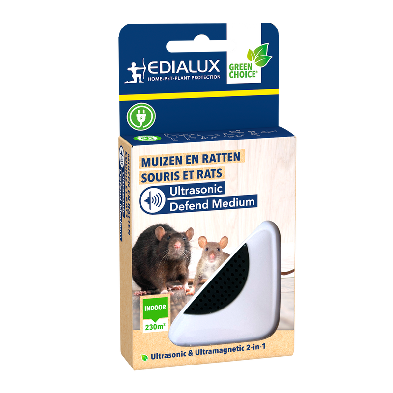 ULTRASONIC DEFEND MUIZEN & RATTEN / SOURIS MEDIUM stk/pce