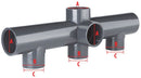 Verdeler 50mm met middeninlaat
