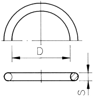 O-ring EPDM 47,0 x 5,3 50mm koppeling