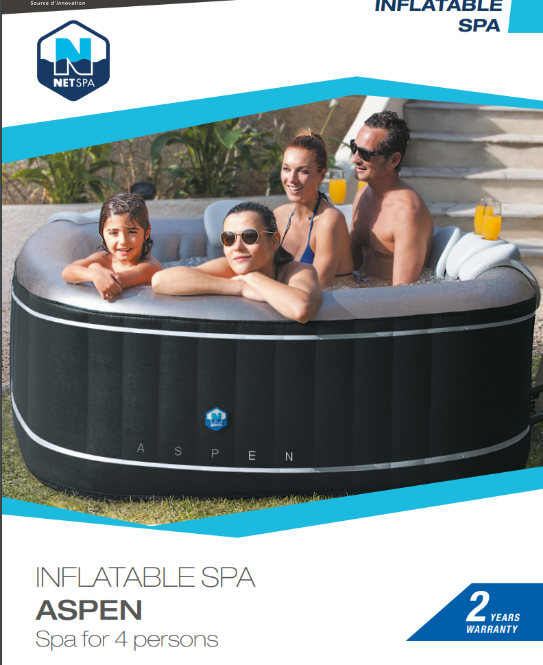 Inflatable Spa Python - Kleur Black - 5 Places