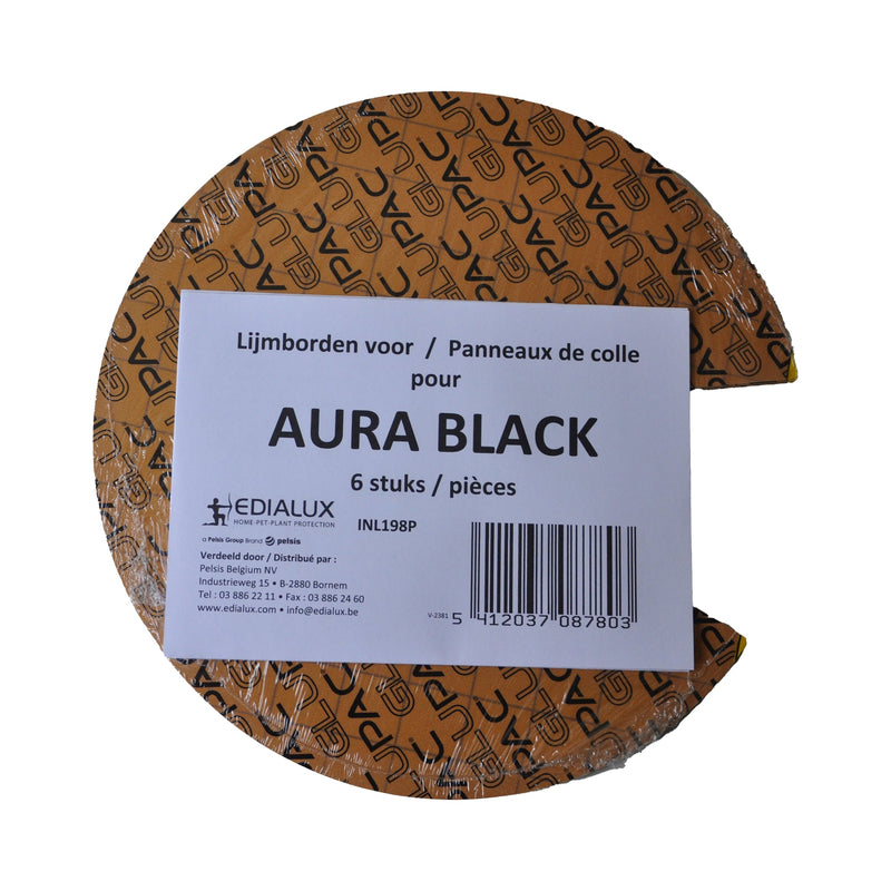 Aura Black Lijmborden / Plaques adhésives 6 stk/pce