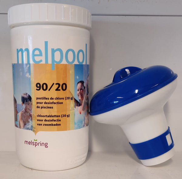 Melpool chloordrijver + tabletten 20g