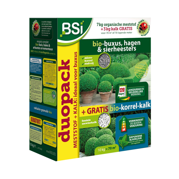 Bio-buxus + gratis bio-korrel-kalk 10 kg