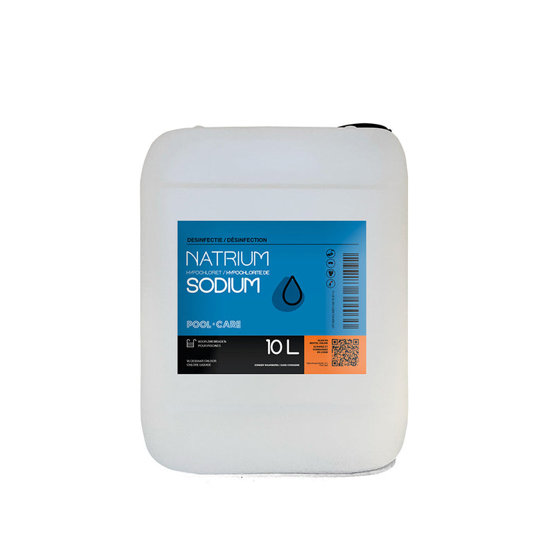 Pool-Care - Vloeibaar chloor zwembad - Natriumhypochloriet 13% - wegwerpbidon 10 l -  Chloor