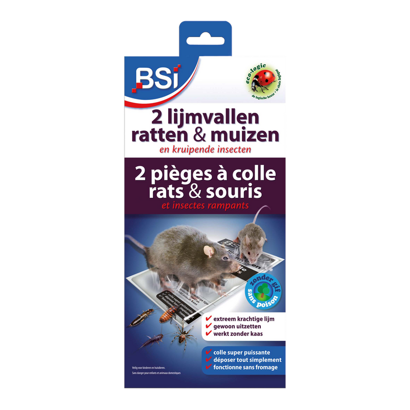 Lijmvallen muizen & ratten (2 st)