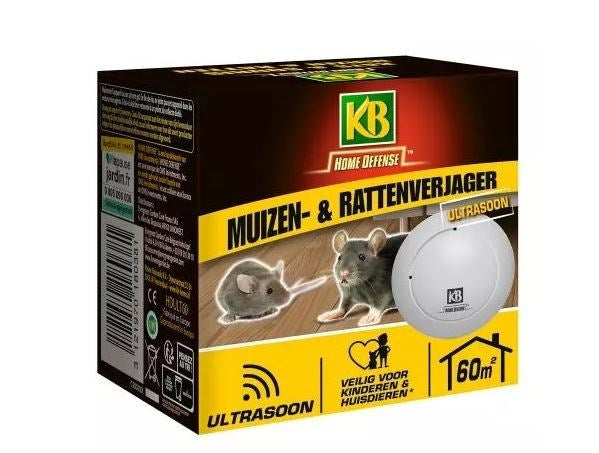 KB Home Defense Ratten & Muizen ultrasonic 60m²