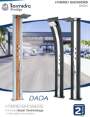 Hybride Shower Dada Straight - Kleur Anthracite / Brushed alu